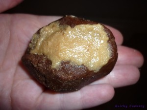 Chocolate cookie dough with peanut butter filling buckeyes