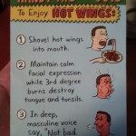 How to eat hot wings – By every man out there